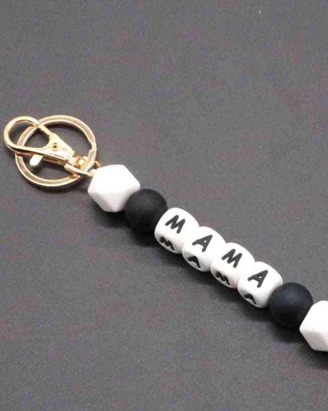 Assorted 2-Pack Mama Beaded Tassel Keychain