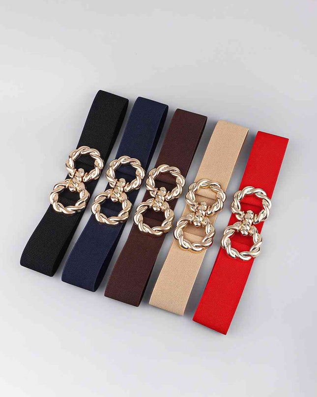 Zinc Alloy Buckle Elastic Belt