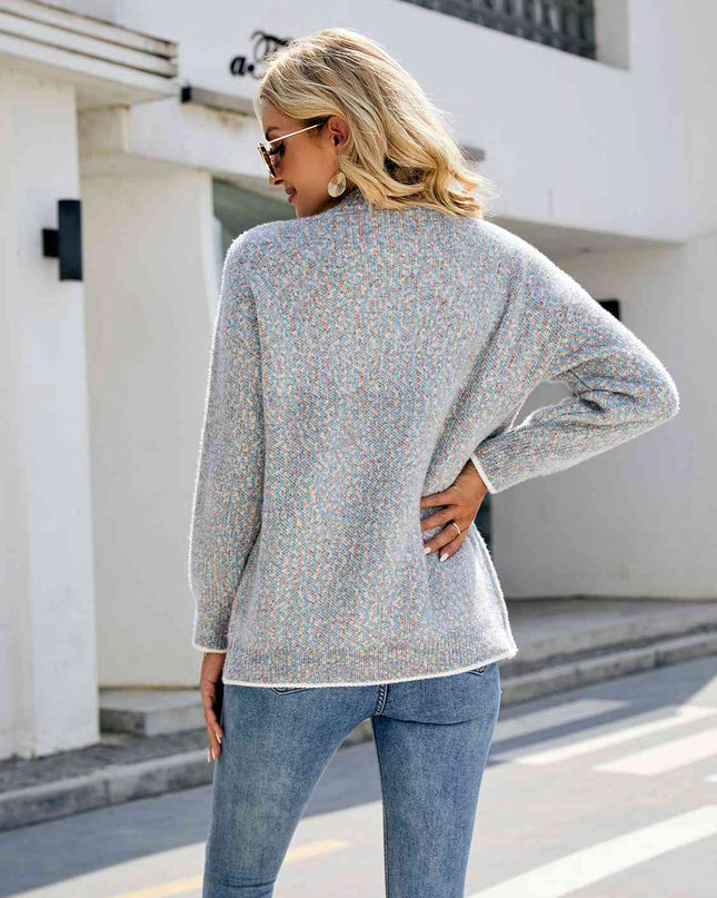 Button Down V-Neck Cardigan with Pockets