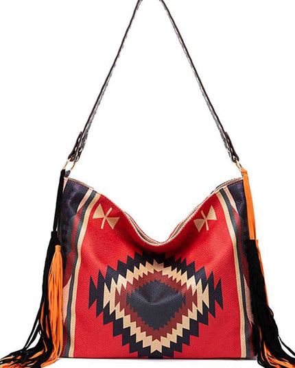 Geometric Canvas Tote Bag