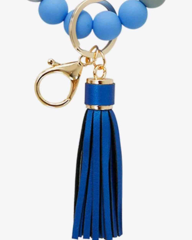 LOVE Beaded Keychain with Tassel