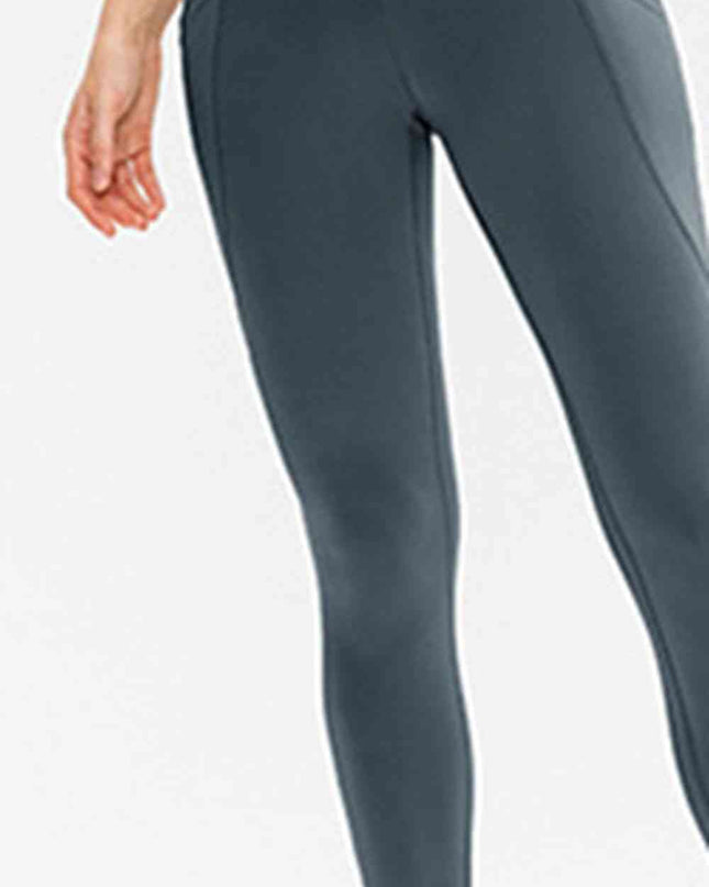 Slim Fit Long Active Leggings with Pockets