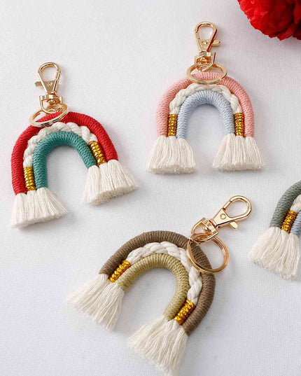 Random 4-Pack Rainbow Tassel Key Chain