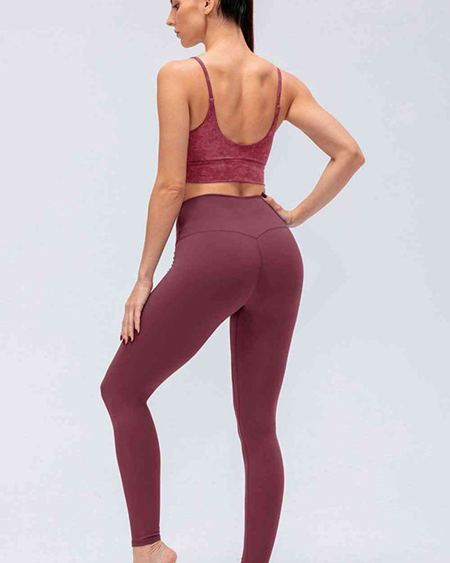 Wide Waistband Slim Fit Active Leggings