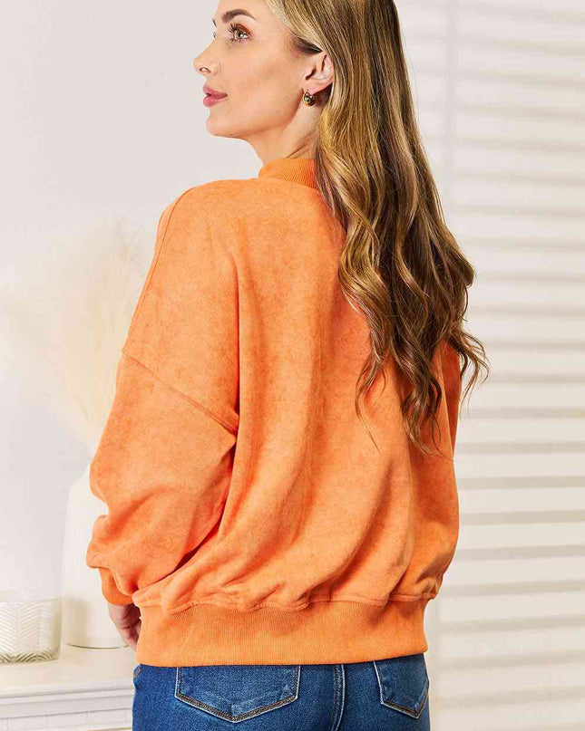 Basic Bae Round Neck Dropped Shoulder Sweatshirt