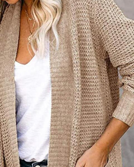 Open Front Long Sleeve Cardigan
