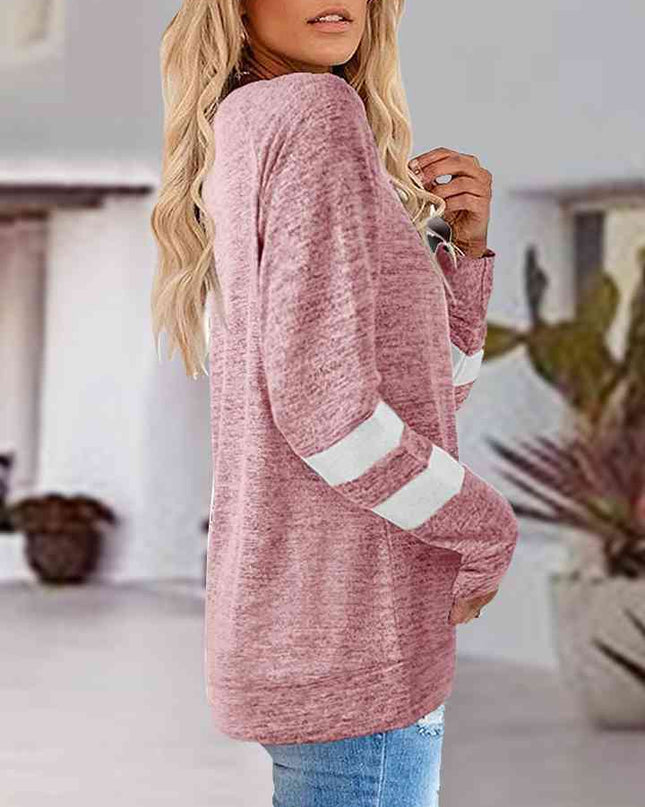 V-Neck Raglan Sleeve T-Shirt