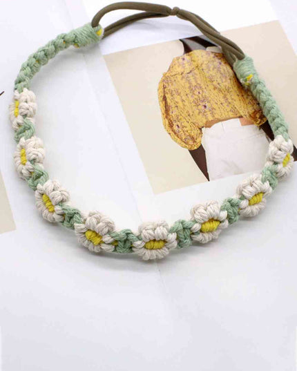 Assorted 2-Pack In My Circle Daisy Macrame Headband