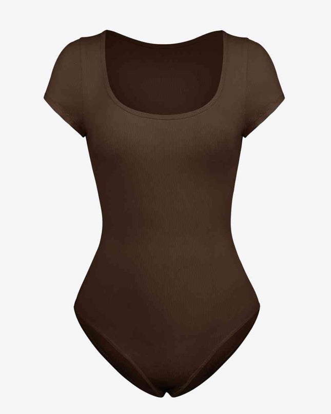 Scoop Neck Short Sleeve Bodysuit