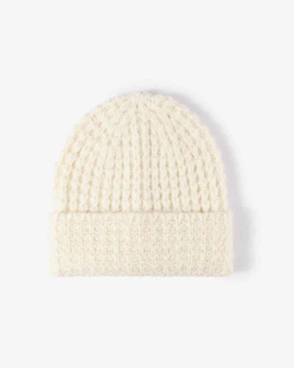 Waffle-Knit Cuff Beanie