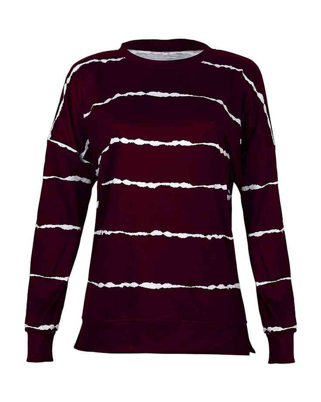 Striped Round Neck T-Shirt