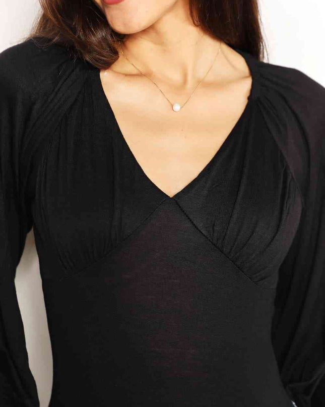 Culture Code Full Size V- Neck Bodysuit