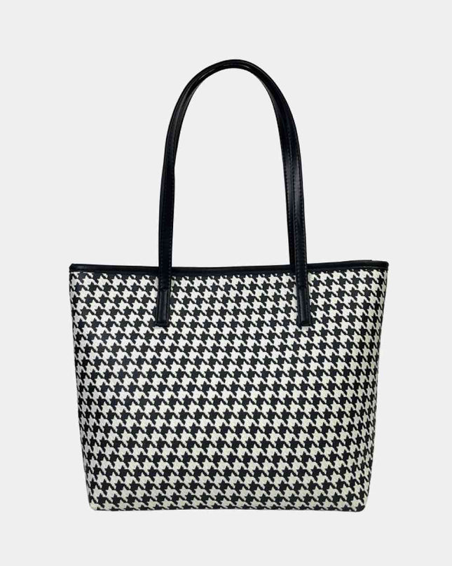 Printed PU Leather Tote Bag