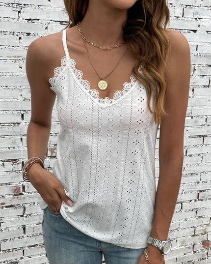 Eyelet Lace Trim Cami
