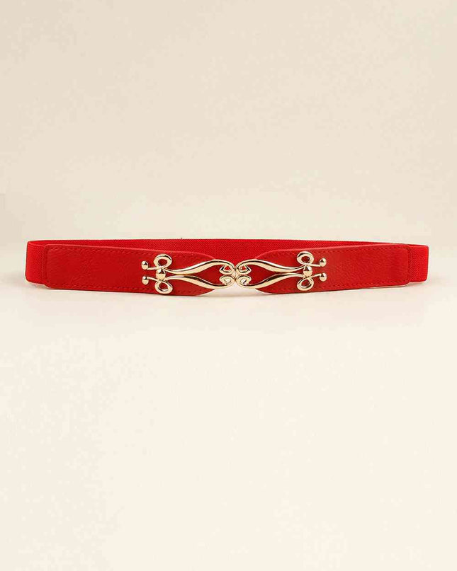 Alloy Buckle Elastic Belt