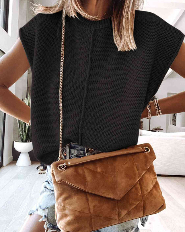 Cap Sleeve Sweater Vest