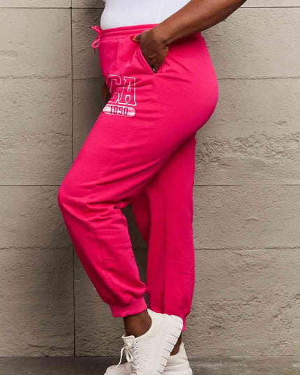 Simply Love Simply Love Full Size CA 1850 Graphic Joggers