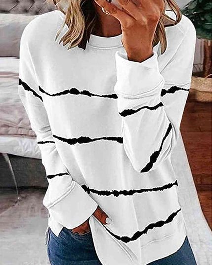 Striped Round Neck T-Shirt