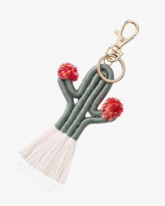 Cactus Keychain with Fringe