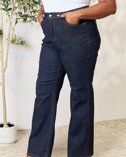 Judy Blue Full Size High Waist Wide Leg Jeans