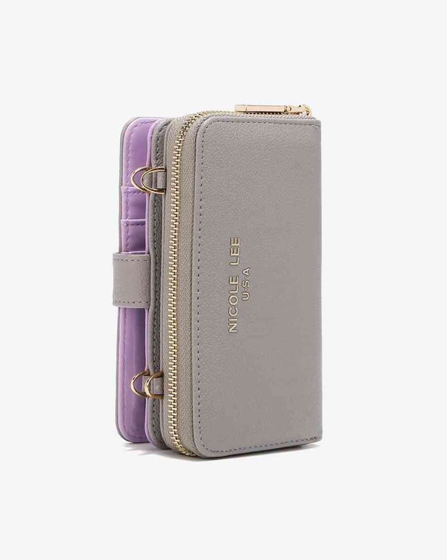 Nicole Lee USA Two-Piece Crossbody Phone Case Wallet