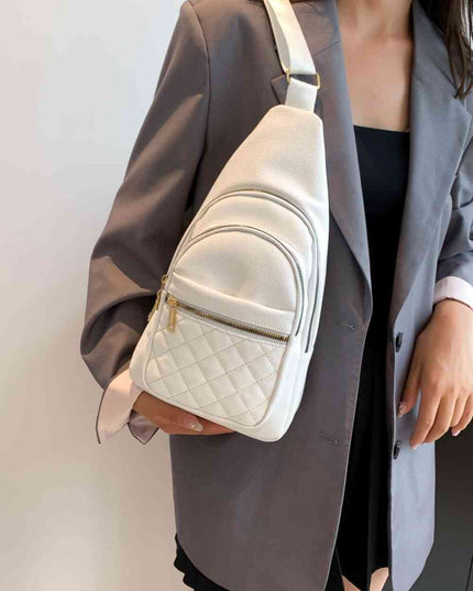 PU Leather Sling Bag