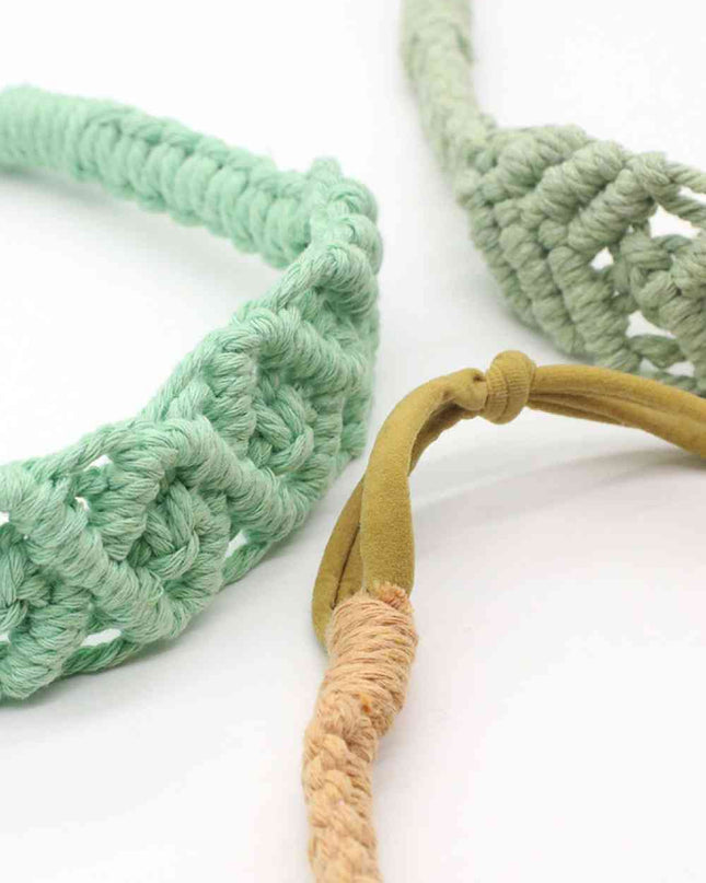 Assorted 2-Pack Macrame Flexible Headband