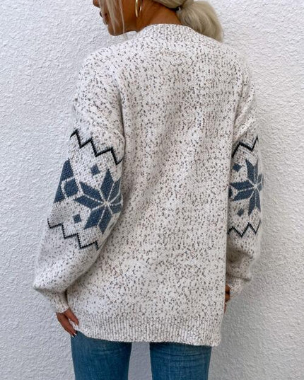 Heathered Pocketed Button Up Cardigan