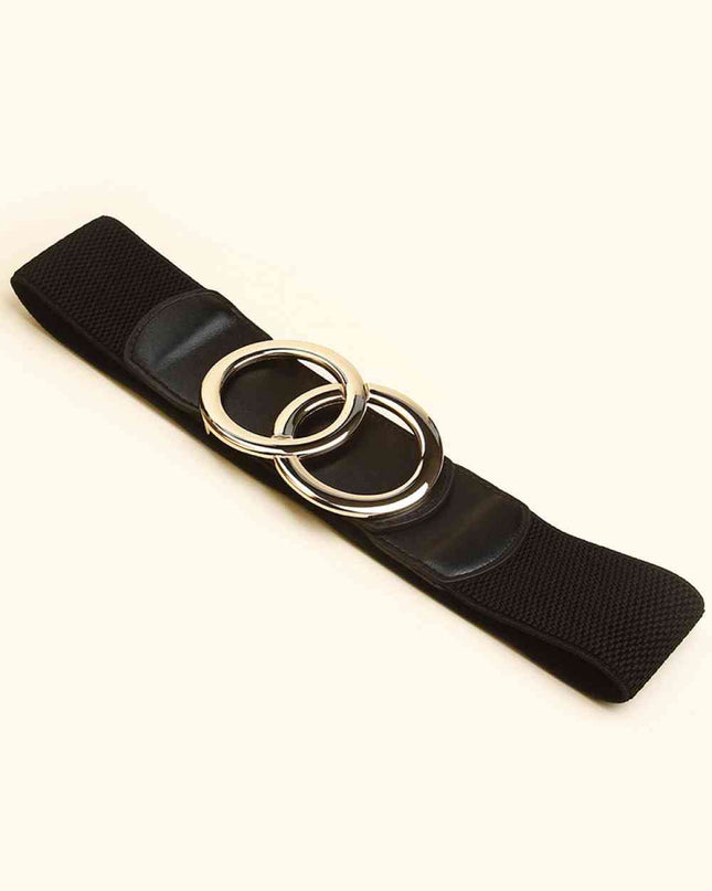 Zinc Alloy Buckle Elastic PU Belt