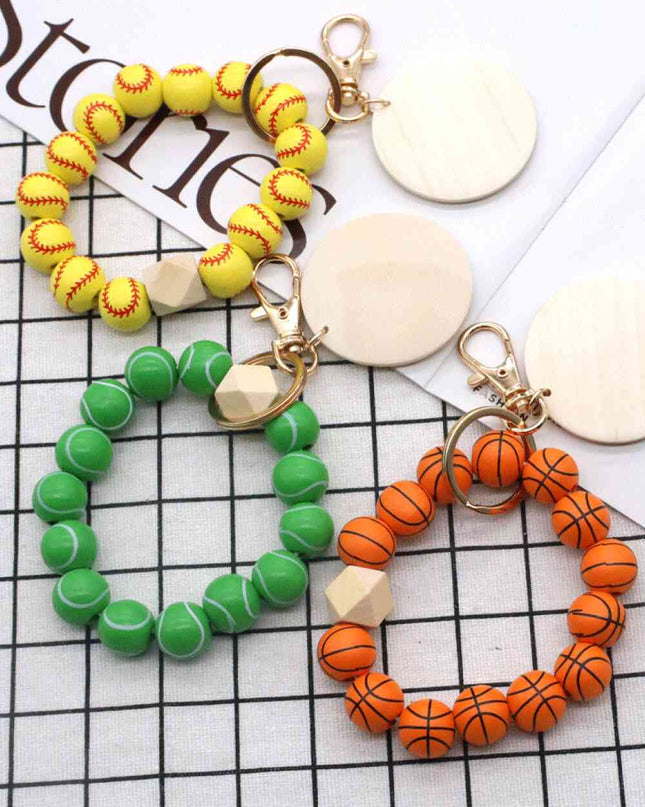 Assorted 4-Pack Wristlet Bead Key Chain